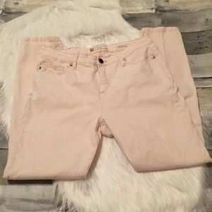 Anne Klein skinny ankle jeans blush size 12